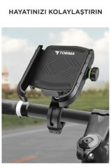 Telefon Tutucu Motor Motosiklet ve Bisiklet Çok Amaçlı Tutucu JX044 Siyah