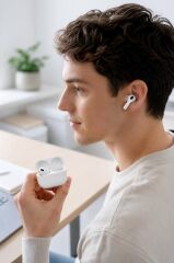 3.Nesil IOS VE ANDROID UYUMLU Silikonsuz Kılıf Hediyeli Bluetooth Kulaklık Trm-Air3