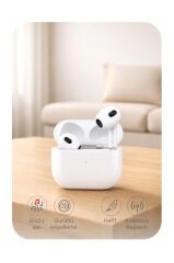 3.Nesil IOS VE ANDROID UYUMLU Silikonsuz Kılıf Hediyeli Bluetooth Kulaklık Trm-Air3