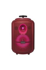 Torima KTS-2111 Kırmızı RGB Ledli Mikrofonlu Tekerlekli Bluetooth Hoparlör Speaker