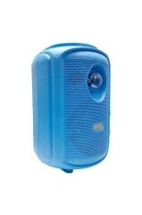 Torima KTS-2111 Mavi RGB Ledli Mikrofonlu Tekerlekli Bluetooth Hoparlör Speaker