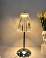 LW-16 Abajur Kristal Elmas Masa Lambası Dokunmatik Romantik Akrilik Led Gece Lambası