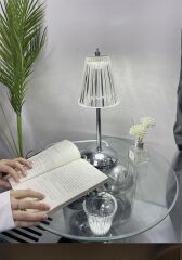 LW-16 Abajur Kristal Elmas Masa Lambası Dokunmatik Romantik Akrilik Led Gece Lambası