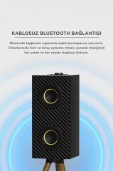 Torima Kablosuz Hoparlör 24W 3000mAh Taşınabilir Ayaklı Speaker D67 Siyah