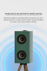 Torima Kablosuz Hoparlör 24W 3000mAh Taşınabilir Ayaklı Speaker D67 Yeşil