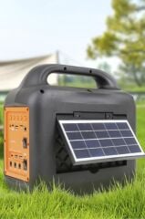 Torima KTS-1769 Mikrofon,1 Led Ampül ve Fenerli Bluetooth Hoparlör Güneş Panelli Powerbank Kamp Hoparlörü