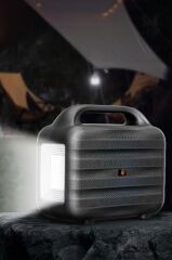Torima KTS-1769 Mikrofon,1 Led Ampül ve Fenerli Bluetooth Hoparlör Güneş Panelli Powerbank Kamp Hoparlörü