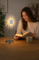 Ayçiçek Kristal Elmas Masa Lambası Led Işıklı Şarjlı Dokunmatik Akrilik Gece Lambası LW17