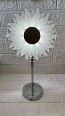 Ayçiçek Kristal Elmas Masa Lambası Led Işıklı Şarjlı Dokunmatik Akrilik Gece Lambası LW17