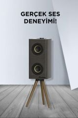 Torima D67 Gri Kablosuz Hoparlör 24W Çift Sürücü, 3000mAh Batarya, Taşınabilir Ayaklı Speaker