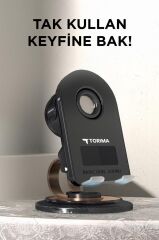 Torima JX-061 Siyah Manyetik Telefon Tutucu Kablosuz Hoparlör Araç Ev Ofis Kullanımına Uygun