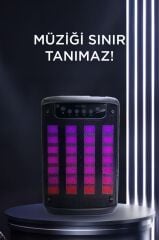 Torima KTS-1902 Led Işıklı Taşınabilir Bluetooth Hoparlör 10W Güçlü Ses, USB,SD,AUX Girişli Speaker