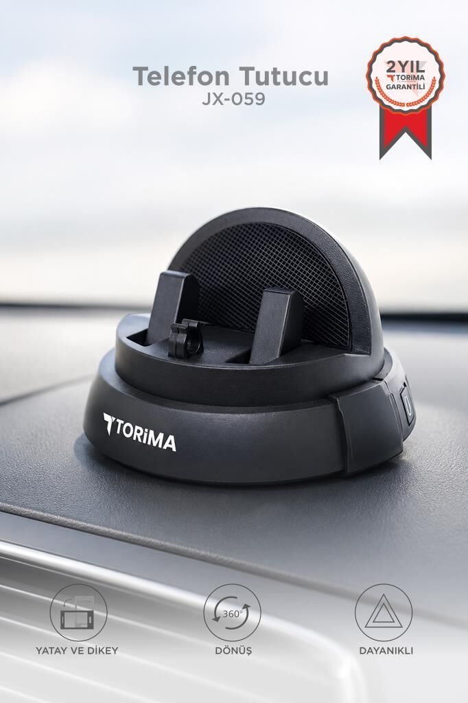 Telefon Tutucu 360 Derece Dönebilen Araç İçi Oto Aksesuarları JX059 Siyah