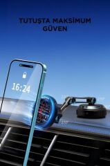 Torima JX-060 Siyah Sarsılmaz Manyetik 360 Derece Ayarlanabilir Araç İçi Telefon Tutucu
