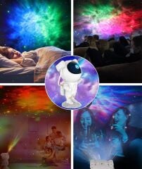 LW-6 Astronot LED Galaxy Projektör Uzaktan Kumandalı ve Zamanlayıcılı