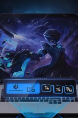Laptop Soğutucu Ayarlanabilir Rgb Dizüstü Bilgisayar Soğutma Fanı CF05 Siyah