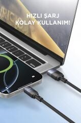 Torima U18 Siyah USB ile Type-c Şarj ve Data Kablosu