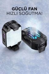 Kablolu Cep Telefon Soğutucu Oyuncu Radyatör Soğutma Fanı F25 Siyah