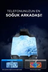Kablolu Cep Telefon Soğutucu Oyuncu Radyatör Soğutma Fanı F25 Siyah