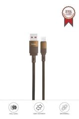 Torima U18 Kahverengi USB İle Lightning Şarj ve Data Kablosu