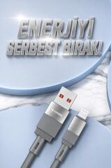 Şarj Kablosu Usb to Lightning Data Kablo U18 Gri