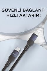 Torima U18 Siyah Type-c İle Type-c Şarj ve Data Kablosu