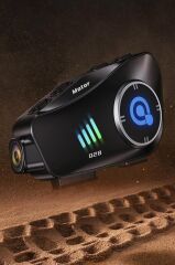 Bluetooth Motosiklet Kask Kulaklığı Intercom 32GB SD Kartlı Helmet Q28 Siyah