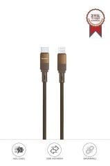 Şarj Kablosu Type-C to Lightning Data Kablo U18 Kahverengi