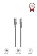 Şarj Kablosu Type-C to Lightning Data Kablo U18 Gri