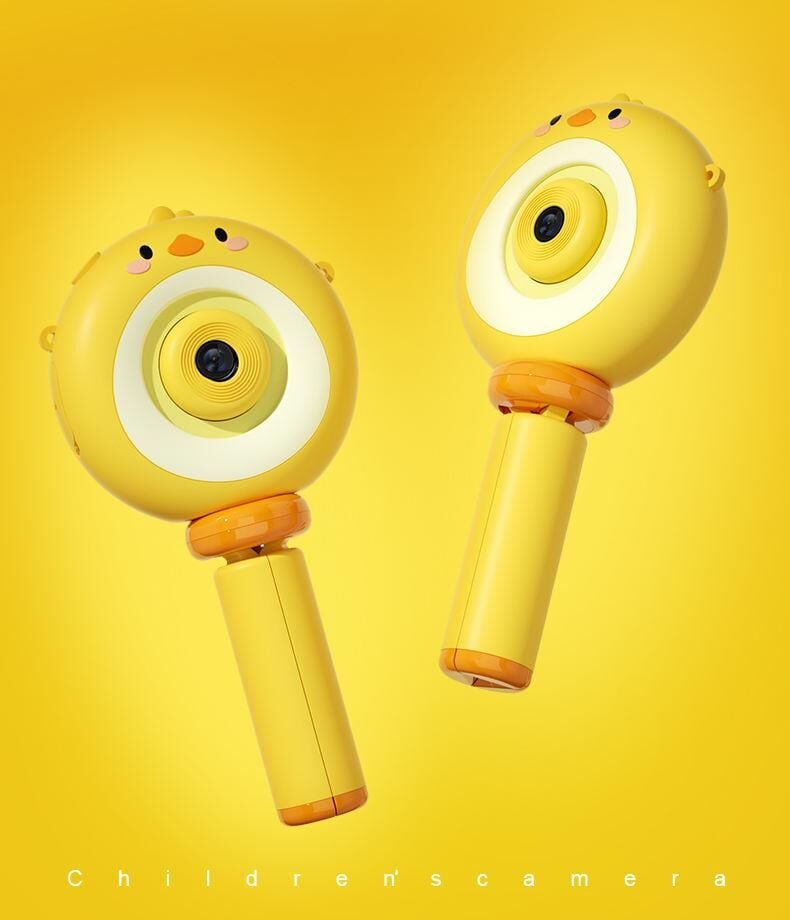 Dijital Fotoğraf Makineleri IPS Ekran Çocuk Kamerası Video Makinesi 1080P S8 Sarı