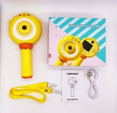 Torima S8 Taşınabilir 1080p Dijital Video Kayıt Fotoğraf Çocuk Kamerası 2.0 Inç IPS Ekran Sarı