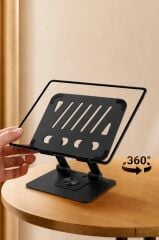 Telefon Tutucu Katlanabilir Masaüstü Telefon Tablet Tutucu JX045 Siyah