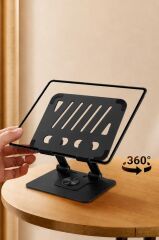 Telefon Tutucu Katlanabilir Masaüstü Telefon Tablet Tutucu JX045 Siyah