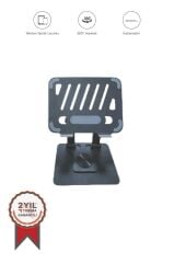 Telefon Tutucu Katlanabilir Masaüstü Telefon Tablet Tutucu JX045 Siyah