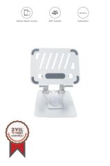 Telefon Tutucu Katlanabilir Masaüstü Telefon Tablet Tutucu JX045 Beyaz