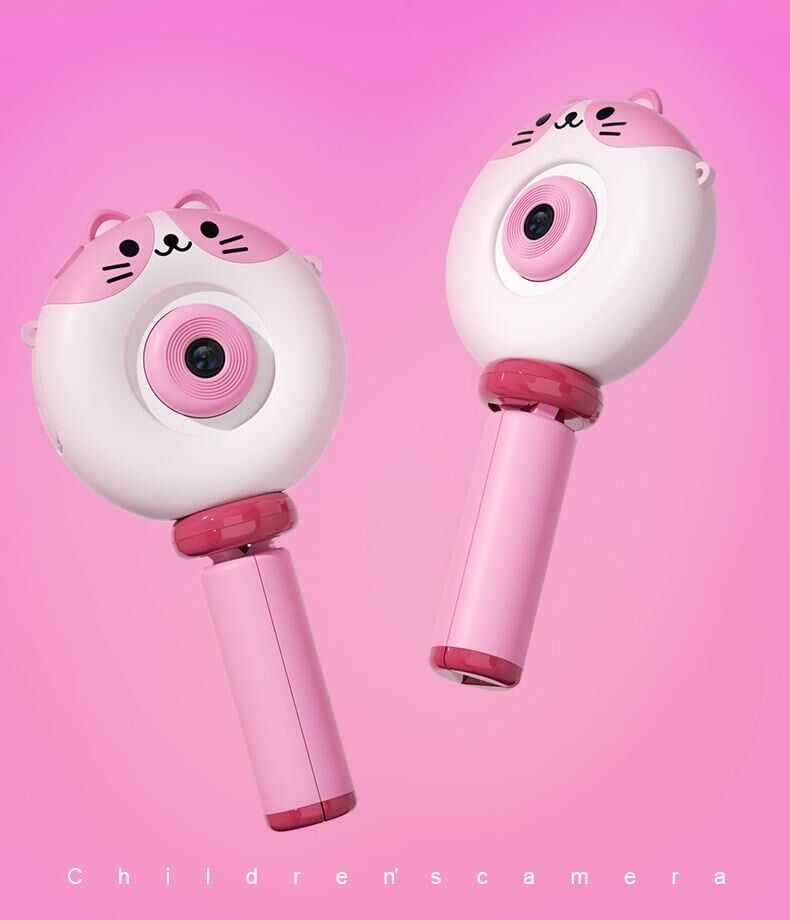 Dijital Fotoğraf Makineleri IPS Ekran Çocuk Kamerası Video Makinesi 1080P S8 Pembe