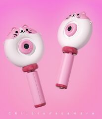 Dijital Fotoğraf Makineleri IPS Ekran Çocuk Kamerası Video Makinesi 1080P S8 Pembe