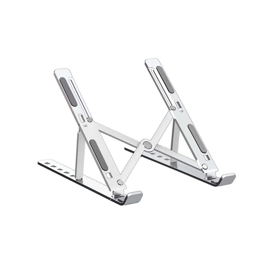 Laptop Standı Katlanabilir Taşınabilir Macbook Notebook Standı JX18 Gümüş