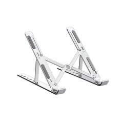 Laptop Standı Katlanabilir Taşınabilir Macbook Notebook Standı JX18 Gümüş