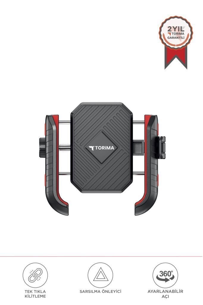 Torima JX-062 Siyah Plastik Motosiklet Telefon Tutucu