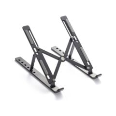 Torima JX-18 Siyah Laptop Stand MacBook Notebook Katlanabilir Taşınabilir Metal Standı Siyah