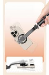 Tripod Çok Amaçlı Kumandalı Selfie Çubuğu L20 Siyah