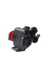 Telefon Tutucu 360 Derece Dönebilen Motorsiklet Oto Aksesuarları JX063 Siyah