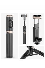 Torima Q12 Çok Amaçlı Tripod Kumandalı Selfie Çubuğu Siyah