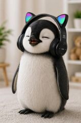 Bluetooth Kulaklık Kulak Üstü Kedi Figürlü Kablosuz Kulaklık P47M Mavi