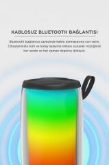 Bluetooth Hoparlör Rgb Işıklı TWS USB TF Destekli Speaker BTS-1953 Siyah