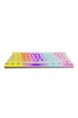 Kablolu Klavye Rgb Işıklı Mekanik Q Klavye TK04 Beyaz