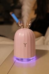 Torima Hava Nemlendiricisi Buhar Makinesi Geyik Figürlü Aroma Difüzör 220 ML H1 Pembe
