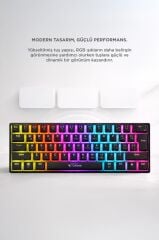 Kablolu Klavye Rgb Işıklı Mekanik Q Klavye TK04 Siyah