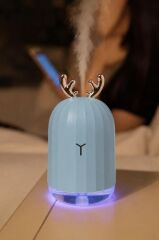 Hava Nemlendiricisi Buhar Makinesi Geyik Figürlü Aroma Difüzör 220 ML H1 Mavi